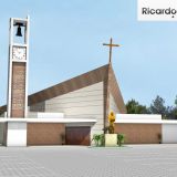 Fachada projetada, Igreja de Sao Francisco, Guaratingueta, SP